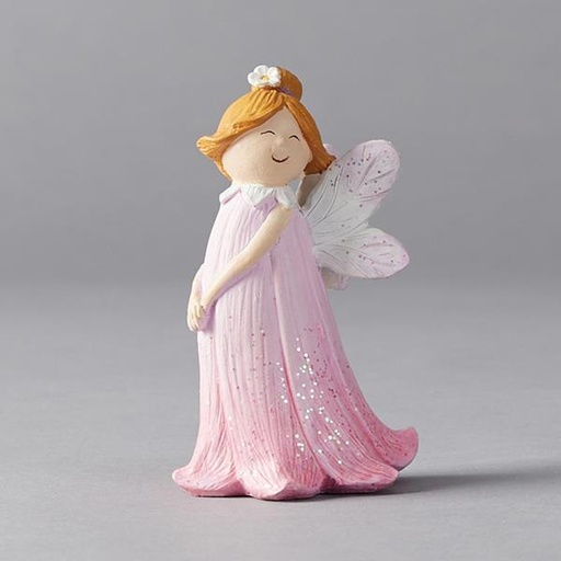 [600-45883] HADA DE POLIRESINA PÚRPURA, 6x5x10cm