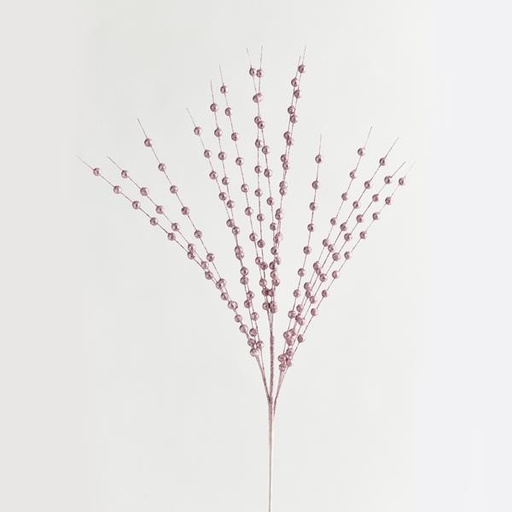 [600-45994] RAMITA ROSA CON PERLAS BRILLANTES 150 cm