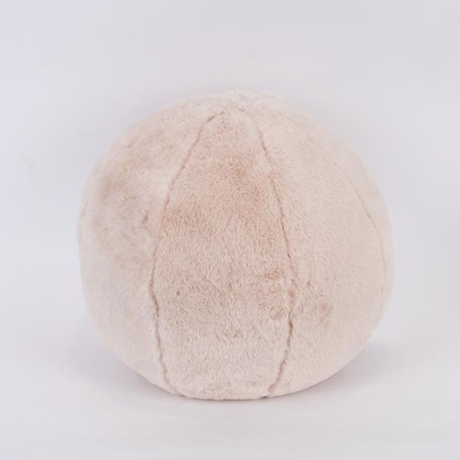 [600-46038] ALMOHADA REDONDA, PIEL ROSA, 25 cm