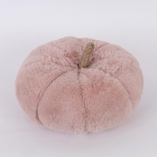 [600-46053] CALABAZA DE PIEL, ROSA, 15x16cm