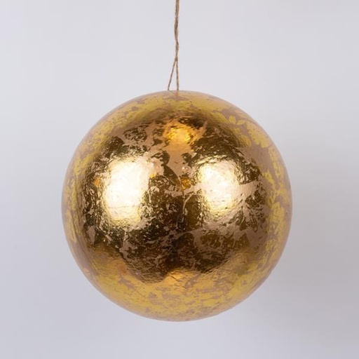 [600-46118] BOLA, ORO METALIZADO, 20cm