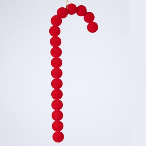 [600-46296] VARILLA DE TERCIOPELO, ROJA, 33 cm