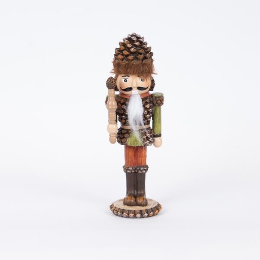 [600-46421] SOLDADO CON PINO, VERDE-ROJO, 20,50CM