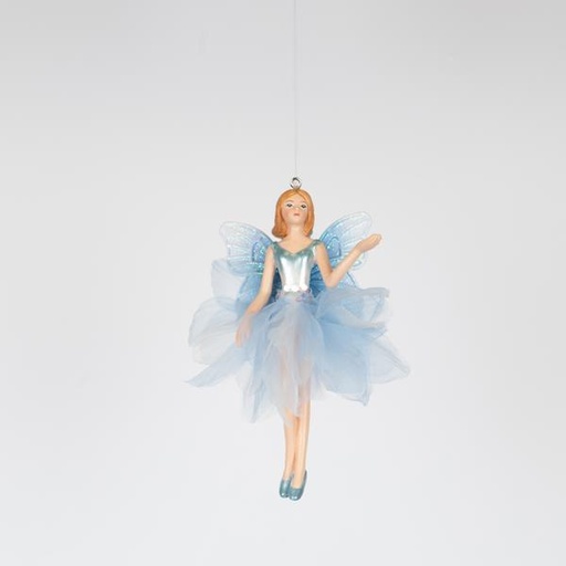 [600-46464] HADA CON FALDA AZUL CLARO, 13,5CM