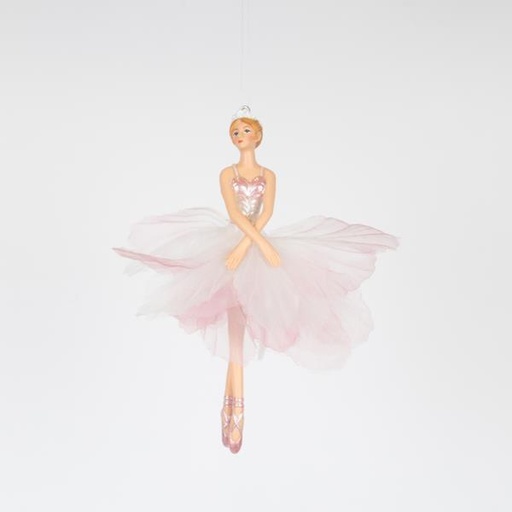 [600-46465] BAILARINA CON FALDA MORADA ÓPALO, 17 CM