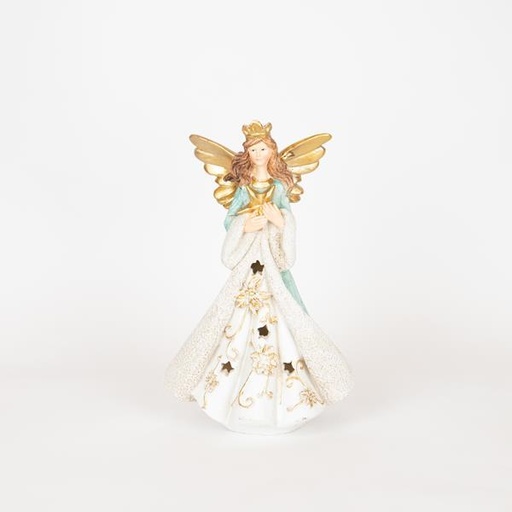 [600-46493] ÁNGEL CON ESTRELLA DORADA, 29,5CM