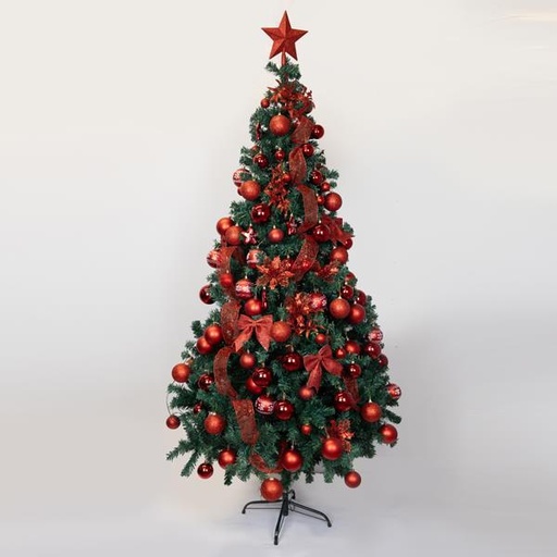 [600-46515] DECORACIÓN PARA ÁRBOL, ROJO, SET 120 PIEZAS