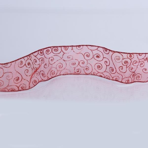 [600-46527] CINTA ROJA, 5X2,7CM (TOP 120)