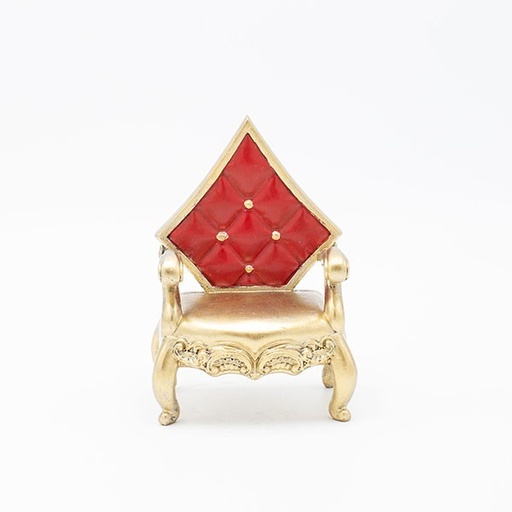 [600-46750] SILLA DE POLIRESINA, REINA DE DIAMANTES, 9,5X7,5X13,5CM