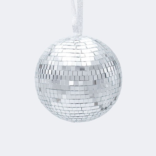 [600-47049] BOLA DE CRISTAL, DISCO, PLATA, 12CM