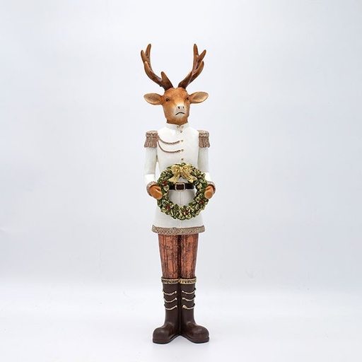 [600-47119] POLIRESINA DE RENO, CON CORONA, 41,5 CM