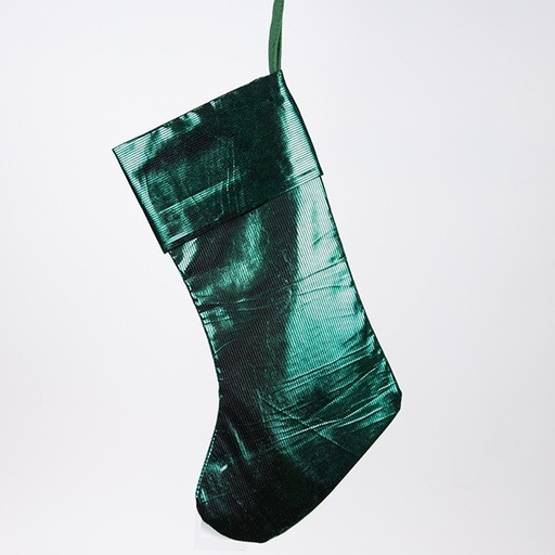 [600-47300] CALCETÍN METALIZADO VERDE 49 CM