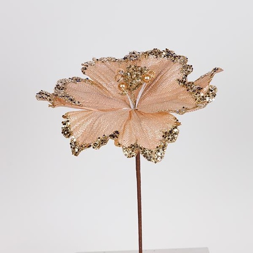 [600-47409] MAGNOLIA, ROSA CÁLIDO CON DETALLES CHAMPÁN, 26X45CM