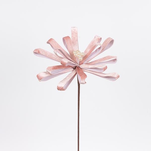 [600-47425] LAZO DE FLORES, ROSA, 25X45CM