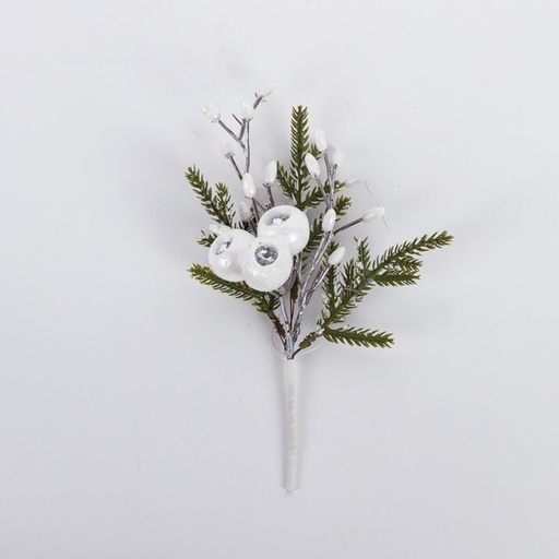 [600-47535] PICK CON ARÁNDANOS BLANCOS Y BAYAS, 20CM