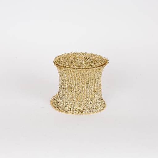 [600-47577] CINTA ESPIRAL, DORADO ELEGANTE, 500X12CM