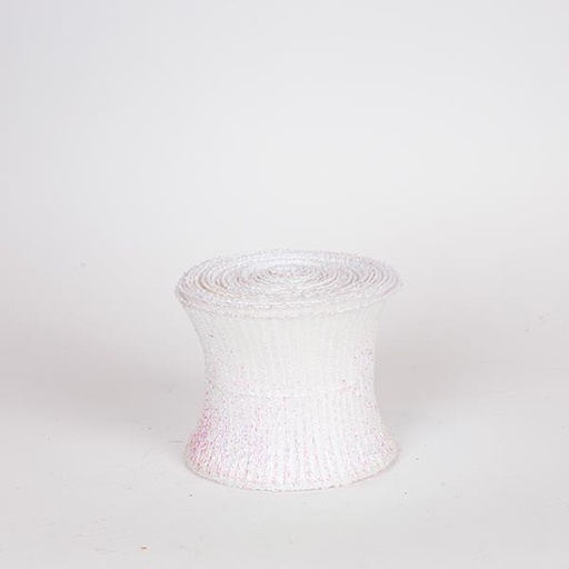 [600-47578] CINTA ESPIRAL, BLANCA ELEGANTE, 500X12CM