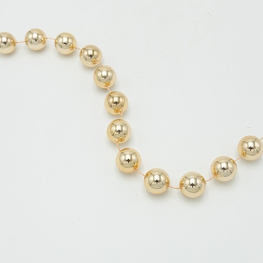 [600-47579] CADENA CON PERLAS DE CARAMELO, 20MM, 280CM