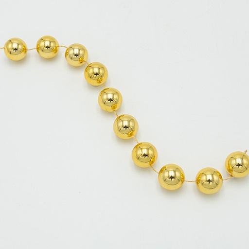 [600-47581] CADENA CON PERLAS DORADAS, 20MM, 270CM