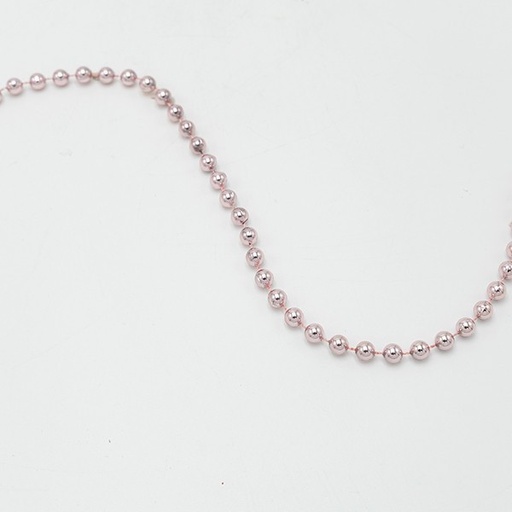 [600-47585] CADENA CON PERLAS ROSAS, 8MM, 1000CM