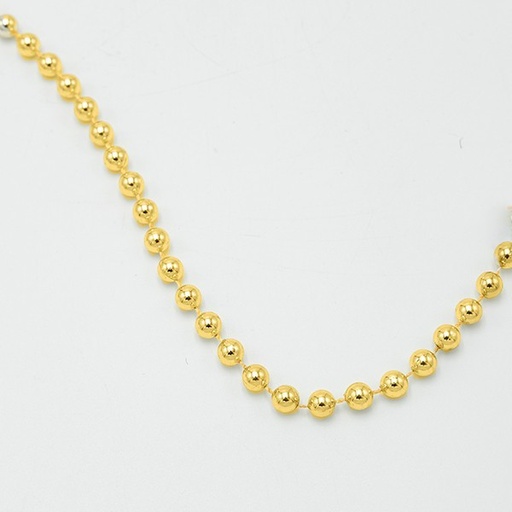 [600-47587] CADENA CON CUENTAS DE ORO, 8MM, 1000CM