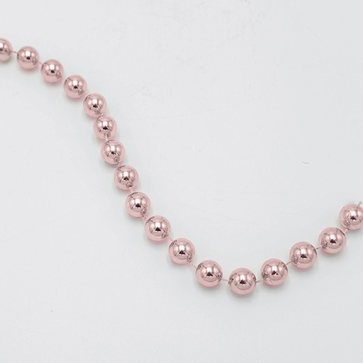 [600-47589] CADENA CON PERLAS ROSAS, 14MM, 270CM