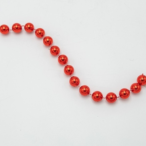 [600-47591] CADENA CON PERLAS ROJAS, 14MM, 270M