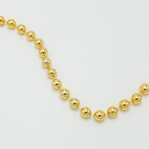 [600-47592] CADENA CON PERLAS DE ORO, 14MM, 270CM