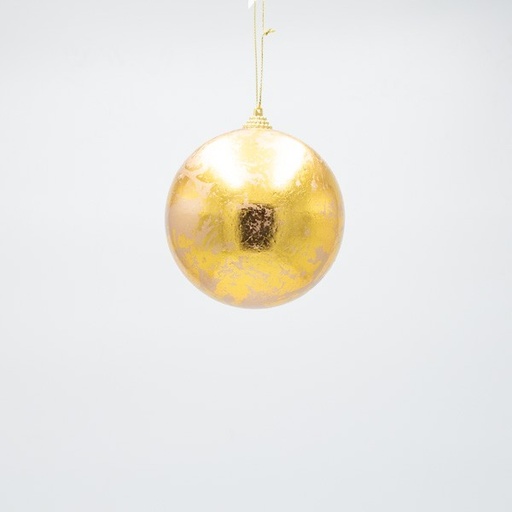 [600-47635] BOLA, DORADO METALIZADO, SET 3 PIEZAS, 10 CM