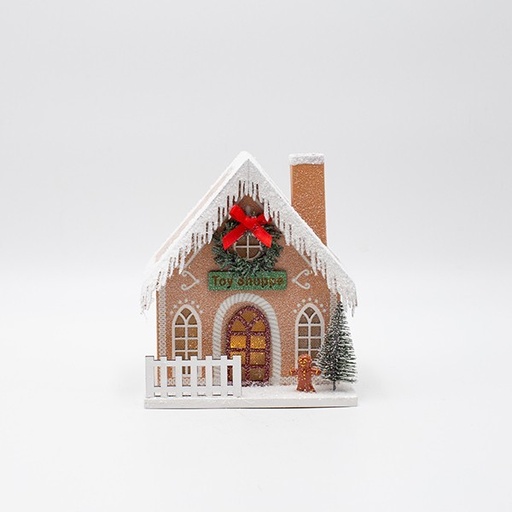 [600-47749] CASA DE PAPEL, JUGUETERÍA, ILUMINADA, 13X11X15,5CM