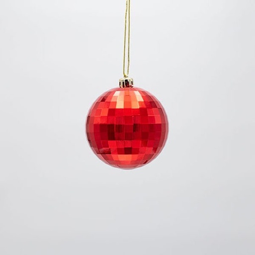 [600-47761] BOLA DE PLÁSTICO, DISCO, ROJA, SET DE 6 PIEZAS, 10 CM