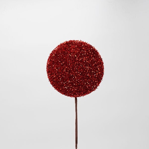 [600-47973] PIRULETA ROJA CON PURPURINA, 15X51CM