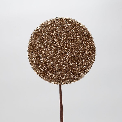 [600-47975] PIRULETA DORADA CON PURPURINA, 15 X 51 CM