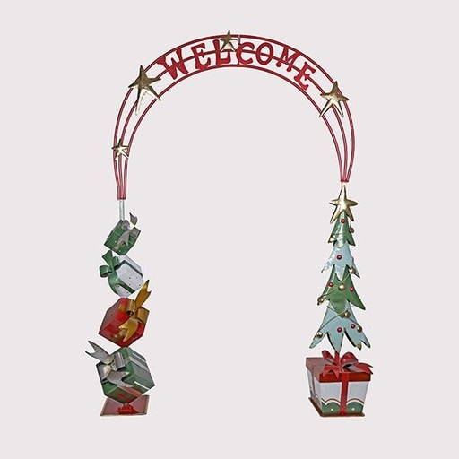 [600-48013] ARCO METÁLICO, BIENVENIDA, 182X40X232CM