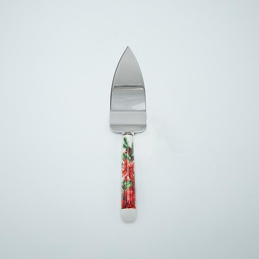 [600-48027] BOLA DE PASTEL CON FLOR DE POINSETTI ROJA