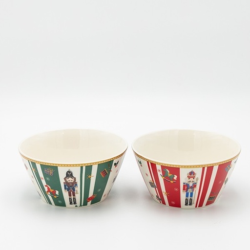 [600-48036] CUENCOS CON CASCANUECES, SET 2 UDS, 14CM