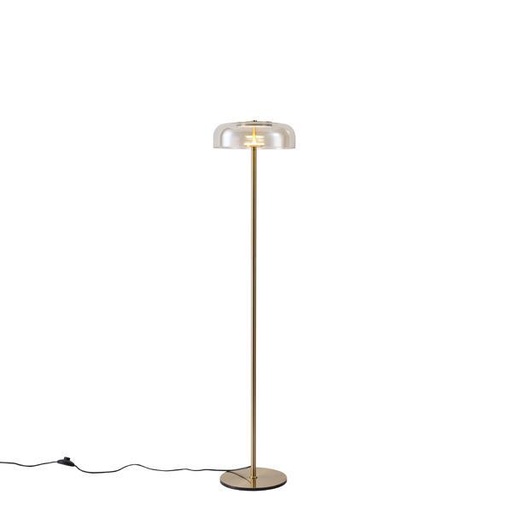[144-15092] LÁMPARA DE PIE LUZ METAL-CRISTAL 8W 960lm 3000K 300x1352x90mm COGNAC ARTE ILLUMINA LOBBY