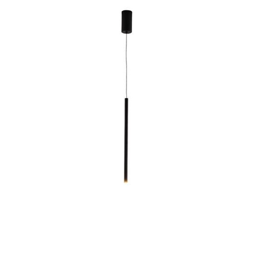 [144-16081] LÁMPARA DE TECHO COLGANTE ALUMINIO LED 3W 180lm 3000K Ø50x1200mm NEGRO ARTE ILLUMINA CASCADE