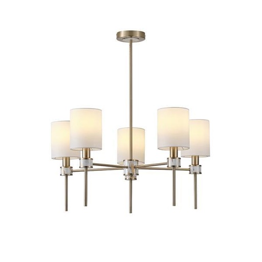 [144-24061] LÁMPARA DE TECHO COLGANTE DE METAL 5xE14 MÁX 8W Ø680mm PATRÓN DE MÁRMOL ARTE ILLUMINA ATEMPORAL