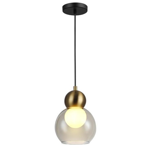 [144-28503] LÁMPARA DE TECHO COLGANTE DE CRISTAL 1xE27 150×1240mm NEGRO ARTE ILLUMINA AURELIA