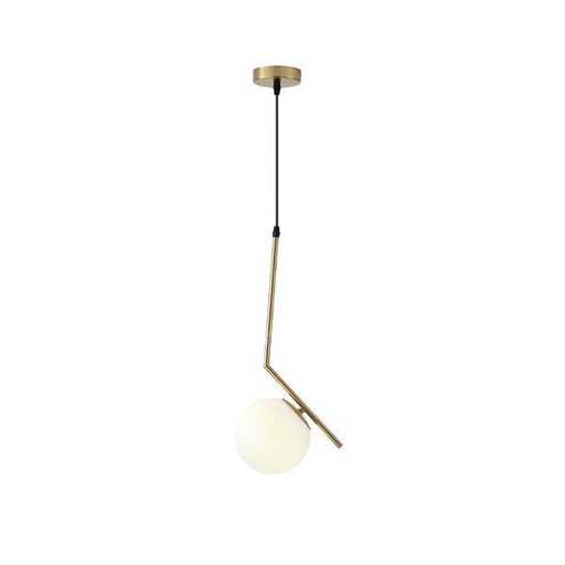 [144-28515] LÁMPARA DE TECHO COLGANTE CRISTAL 1xE27 MÁX 15W 220x150x1460mm BLANCO ARTE ILLUMINA ORBA