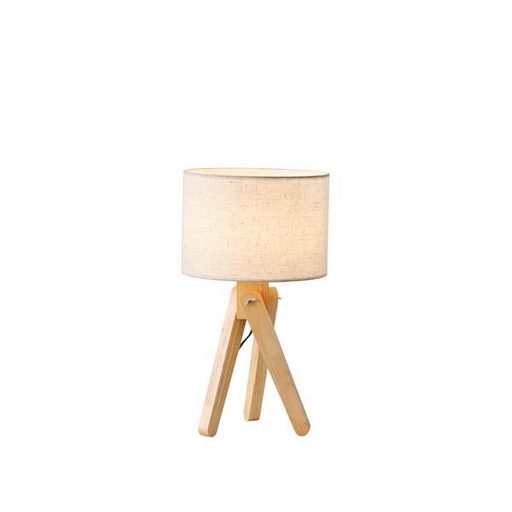 [144-33076] LÁMPARA DE MESA LUMINARIAS MADERA 1xE27 MÁX. 15W 280×500mm ARTE ILLUMINA MADERA