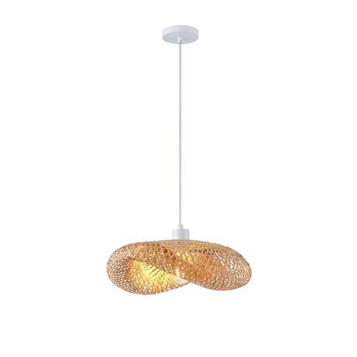 [144-33091] LÁMPARA COLGANTE BAMBÚ 1xE27 420x300x130mm ARTE ILLUMINA LAGOON