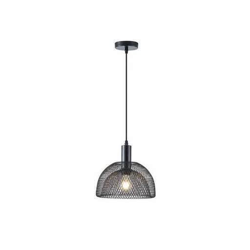 [144-46010] LÁMPARA DE TECHO COLGANTE 1xE27 MÁX. 15W 255x1280mm CAMPANA ARTE ILLUMINA NEGRA