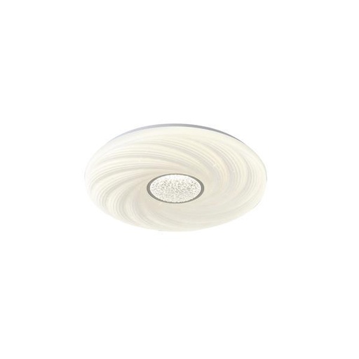 [144-51039] PLAFÓN DE TECHO PLÁSTICO LED 60W 5580lm 3000K 3CCT 3000-4000-6500K Ø480x75mm BLANCO ARTE ILLUMINA TRIANO