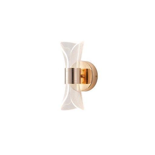 [144-58013] APLIQUE DE PARED ACRÍLICO PATRÓN DE PUNTOS 8W 3000K 720lm 520x360mm ORO FRANCÉS ARTE ILLUMINA TELA