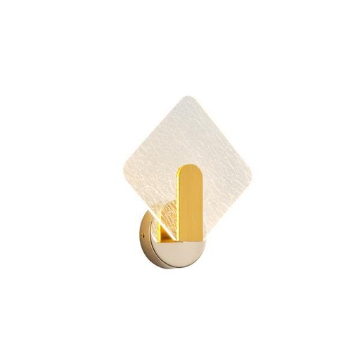 [144-58016] APLIQUE DE PARED ACRÍLICO 8W 3000K 720lm 540x480mm ORO ARTE ILLUMINA VOLET