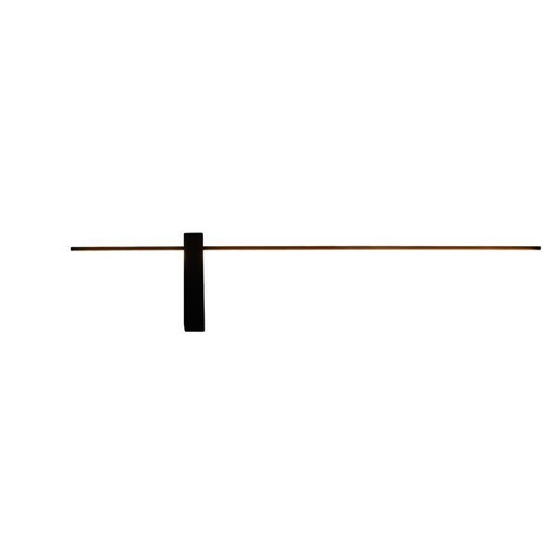 [144-58022] APLIQUE DE PARED METAL LED 12W 1200lm 3000K 1000x200x40mm NEGRO ARTE ILLUMINA CLIO