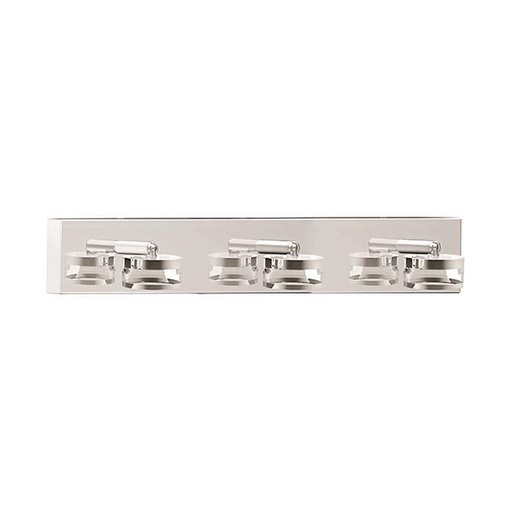 [144-80551] APLIQUE DE PARED PARA BAÑO 3X3W 500lm IP44 CROMO ARTE ILLUMINA FRESH
