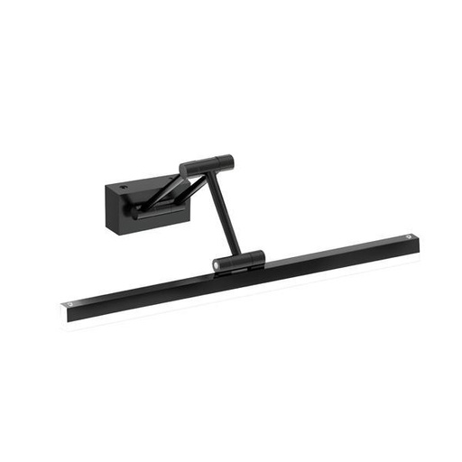 [144-80562] LUMINARIAS PARA BAÑO ALUMINIO 14W 720lm 3CCT(3000-4000-6000K) 400mm (BASE 80x40mm) IP44 NEGRO ARTE ILLUMINA LANO